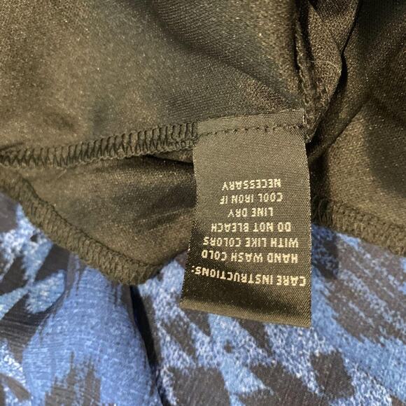 Blue and Black Southwestern Pattern Maxi Dress Women's Medium - Picture 6 of 6